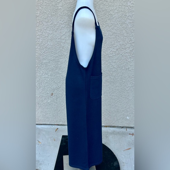 Mod Ref Navy Knit Jumpsuit Wide Leg Crop sz PS   = SO CUTE! - Picture 3 of 7